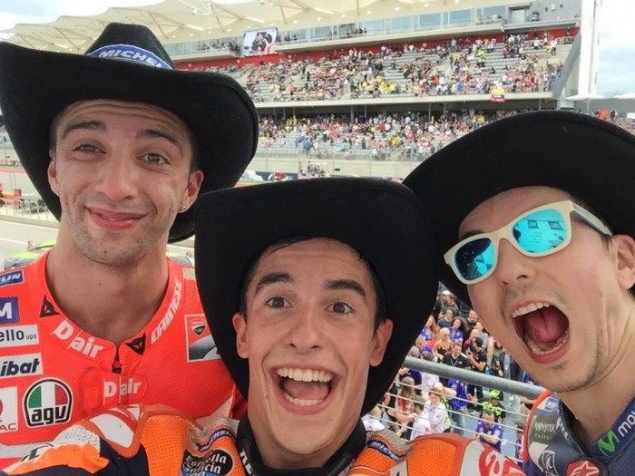 Austin, le parole di Marquez, Lorenzo e Iannone dopo il podio