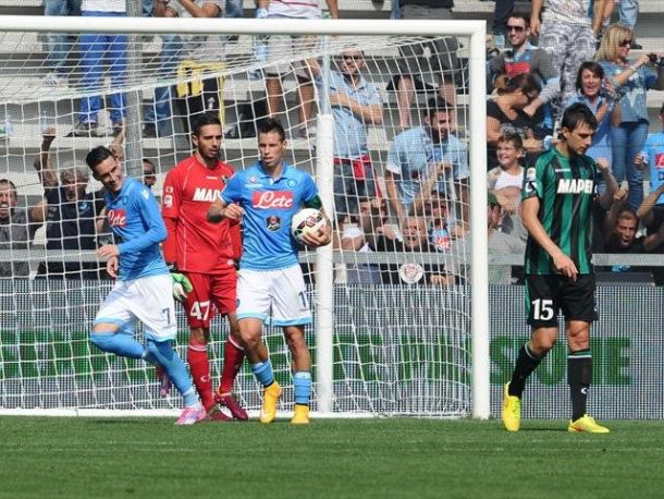 Il Napoli ritorna alla vittoria, Sassuolo domato per 0-1. Decide Callejon