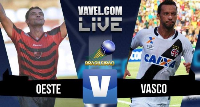 Resultado Oeste x Vasco na Série B do Campeonato Brasileiro (1-1)