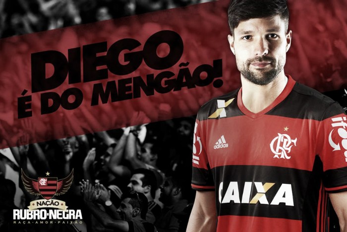Fim da novela: Diego assina contrato por três anos e é oficializado no Flamengo