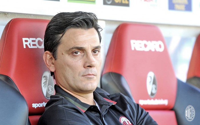 Il Milan vince contro il Friburgo. Montella nel post partita: "Contento di non aver preso gol"