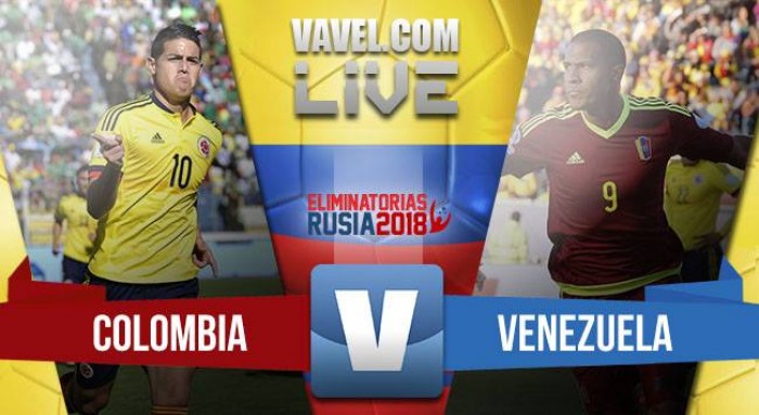Colombia vence a Venezuela por 2-0 en las Eliminatorias al Mundial Colombia vence a Venezuela por 2-0 en las Eliminatorias al Mundial