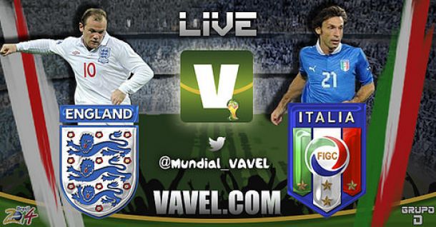 Live Italia - Inghilterra, Mondiali 2014 in diretta