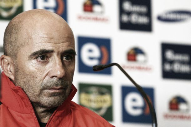 Jorge Sampaoli: "La idea siempre es pensar en el arco rival" Jorge Sampaoli: "La idea siempre es pensar en el arco rival"