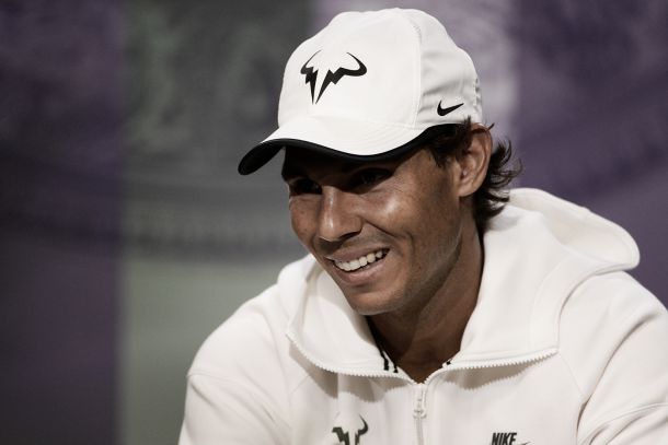 Rafael Nadal: "Me siento muy bien jugando sobre hierba"