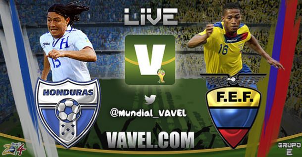 Live Honduras - Ecuador in Mondiali 2014