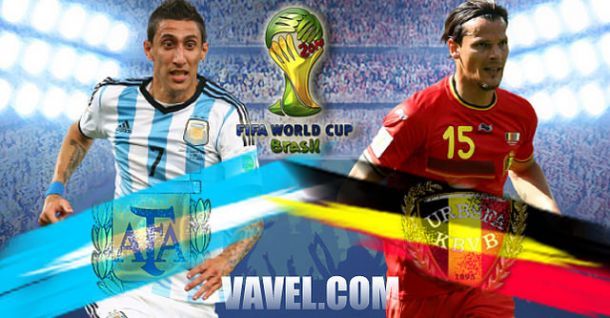 Argentina - Belgium Text Commentary and Scores of FIFA World Cup 2014 Quarter final