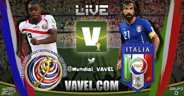 Live Italia - Costa Rica, Mondiali 2014 in diretta