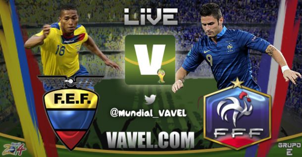 Live Ecuador - Francia, Mondiali 2014 in diretta