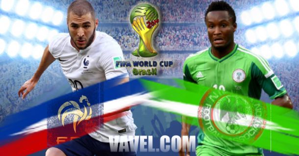 Nigeria - France Text Commentary and Scores of 2014 FIFA World Cup