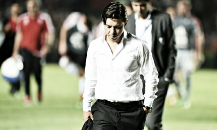 Gallardo: "Fue uno de los peores partidos desde que dirijo en River" Gallardo: "Fue uno de los peores partidos desde que dirijo en River"