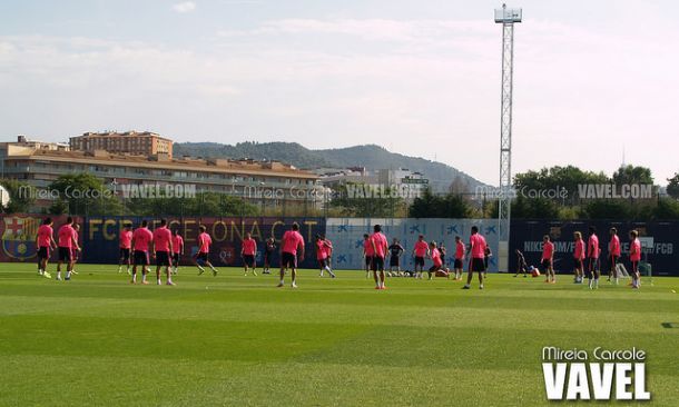 Fotos e imágenes del entrenamiento previo al partido frente al Nápoles