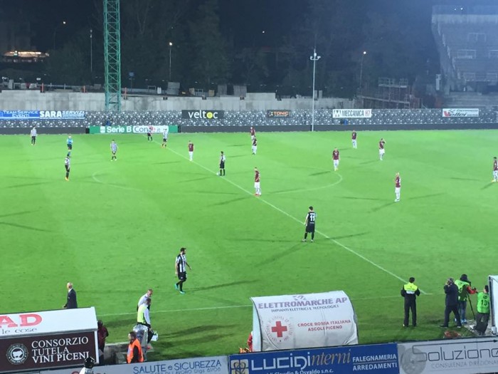 Ad Ascoli finisce a reti bianche, 0-0 tra i padroni di casa e la Salernitana