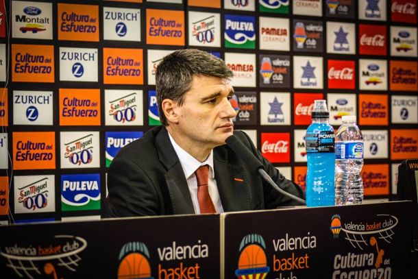 Perasovic: "Valencia Basket no es un equipo temeroso, es un equipo valiente