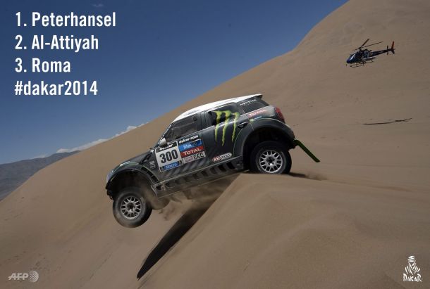 Dakar 2014: Stéphane Peterhansel supera a Nani Roma