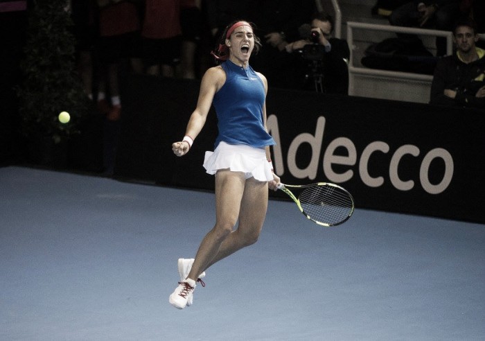Fed Cup: Caroline Garcia comes up with another stunning win to give France the lead