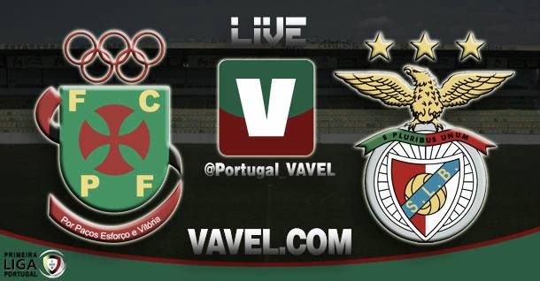 Resultado Paços de Ferreira - Benfica en la Liga Portuguesa 2015 (1-0)
