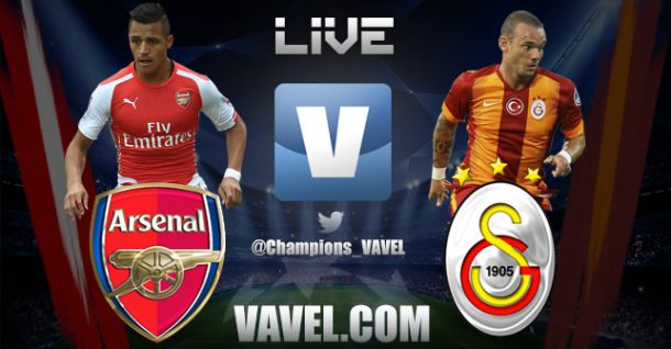 Arsenal - Galatasaray Live Goals, Score, Result and Text Commentary of UCL 2014