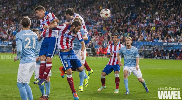 El Atlético de Madrid adora el córner; el Malmö lo detesta