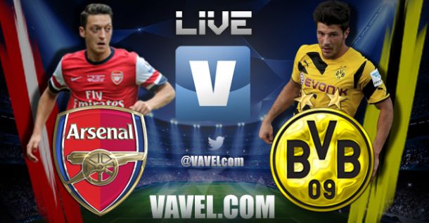 Match Result Arsenal - Borussia Dortmund Live Commentary and UCL Scores 2014