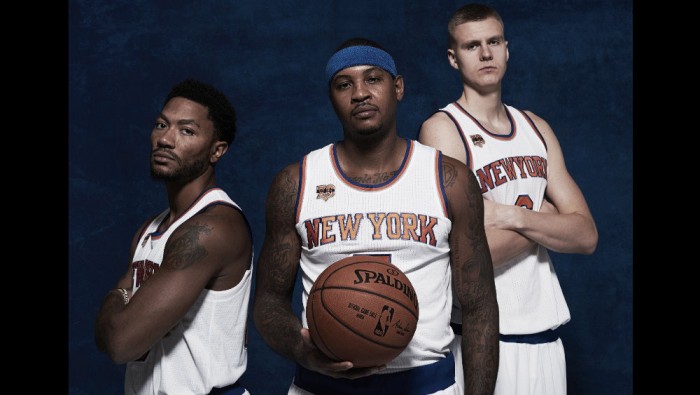 Carmelo Anthony se muestra ilusionado con la plantilla de sus New York Knicks