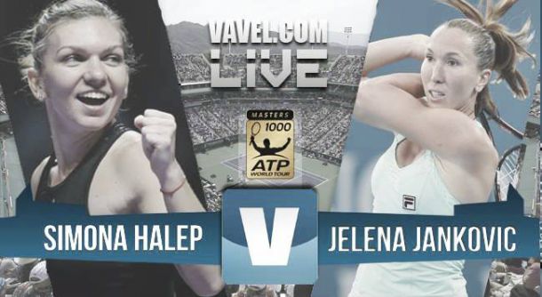Resultado WTA 1000 Indian Wells: Simona Halep - Jelena Jankovic