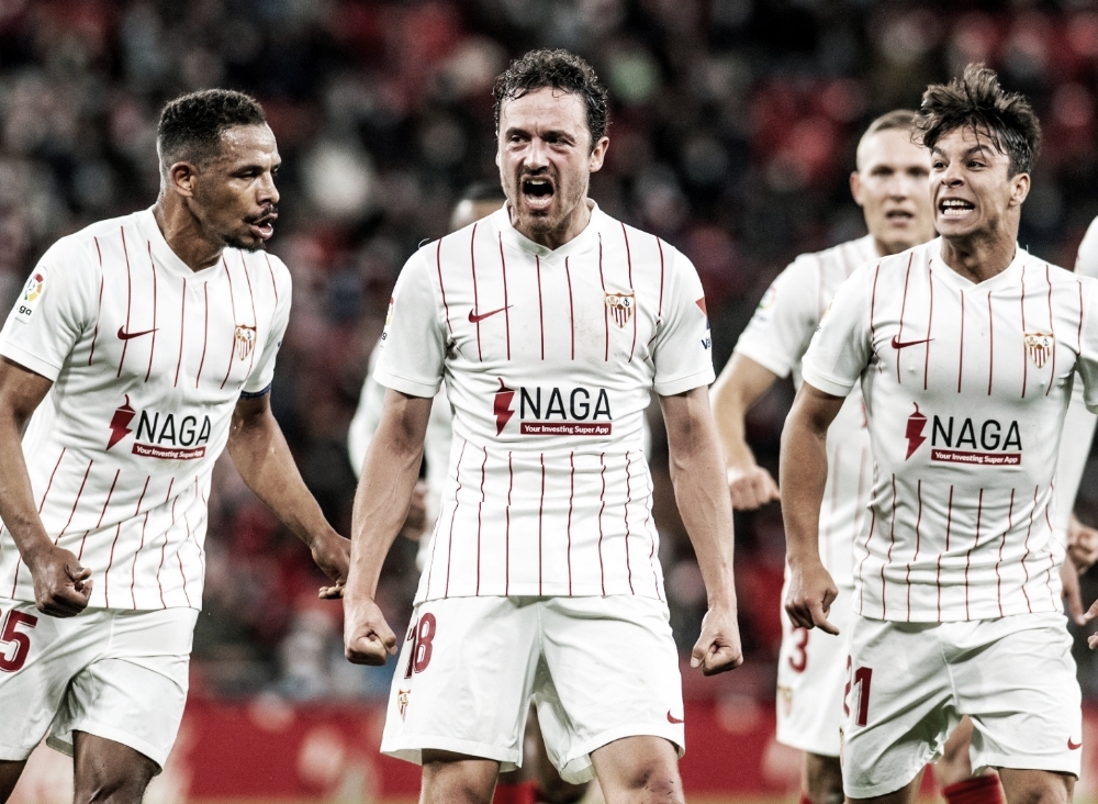 Sevilla resiste à pressão do Athletic e vence com gol de Delaney
