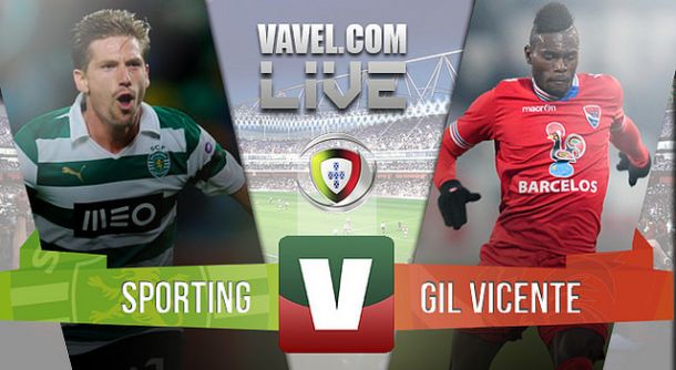 Sporting x Gil Vicente    na Liga NOS (2-0)