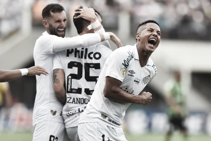 Dominante, Santos vence América-MG e assume liderança do Brasileirão 