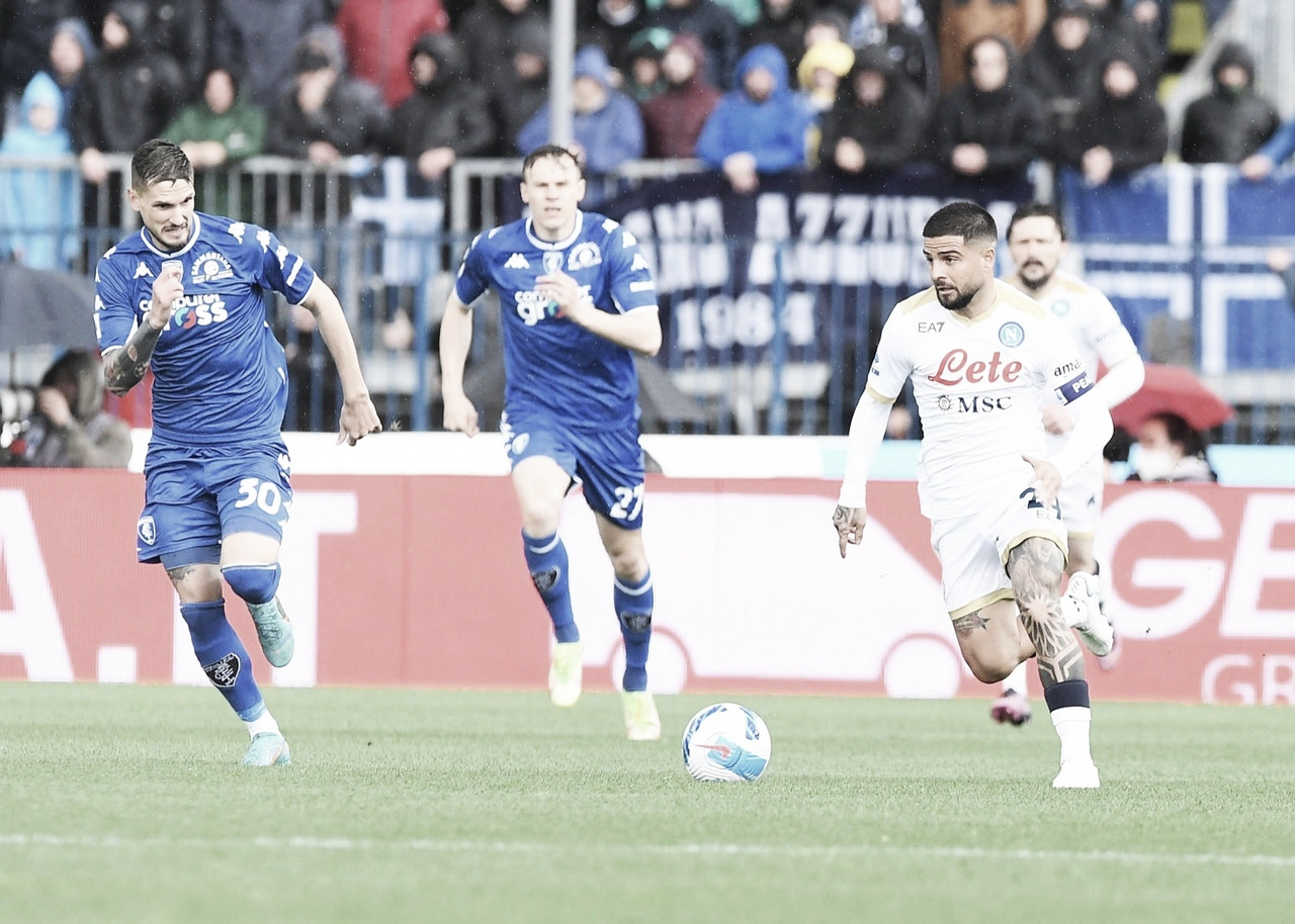 Napoli sofre virada espetacular para Empoli e vê distancia dos líderes aumentar na Série A