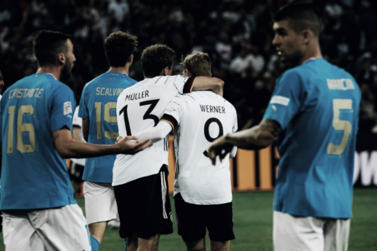 Alemanha repete resultado histórico, supera freguesia e goleia Itália na Nations League 