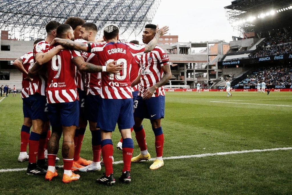 El Atlético consigue una victoria sufrida ante un "revoltoso" Celta en Balaídos 