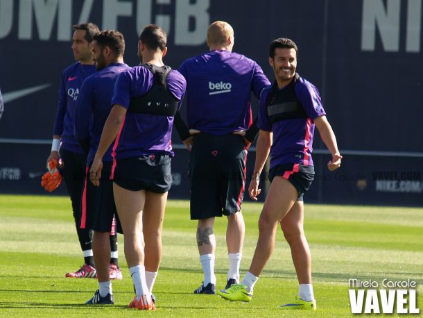 El Barça prepara el encuentro ante el Valencia