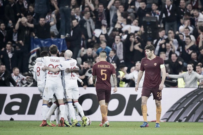 Resumen Roma 2-1 Olympique de Lyon en Europa League 2017