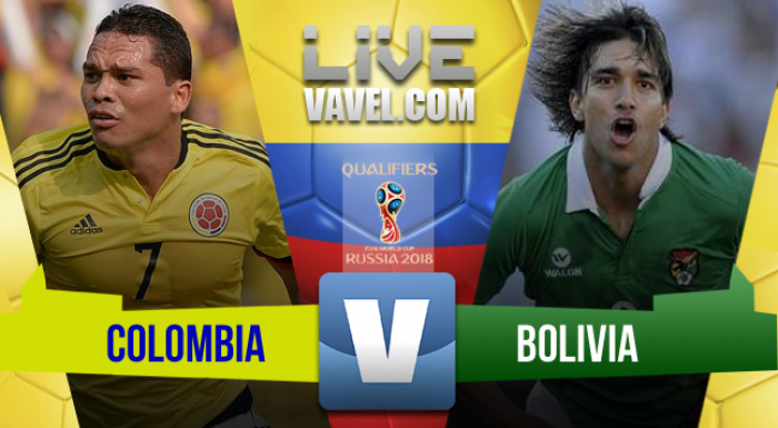 Resultado Colombia vs Bolivia en Eliminatoria Rusia 2018 (1-0) Resultado Colombia vs Bolivia en Eliminatoria Rusia 2018 (1-0)
