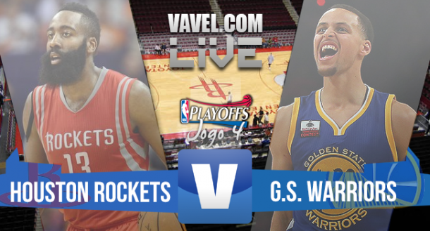Resultado Houston Rockets x Golden State Warriors Jogo 4 Finais da Conferência Oeste da NBA (128-115) Resultado Houston Rockets x Golden State Warriors Jogo 4 Finais da Conferência Oeste da NBA (128-115)