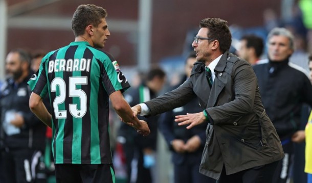 Sassuolo, Di Francesco: "Berardi da grande squadra, rimarrà fino a giugno"