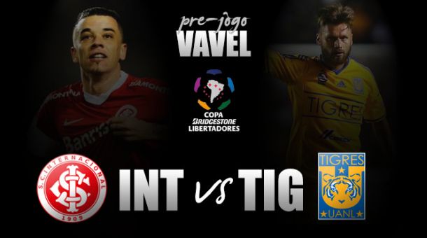 Buscando tri da Libertadores, Internacional recebe Tigres em jogo de ida da semifinal