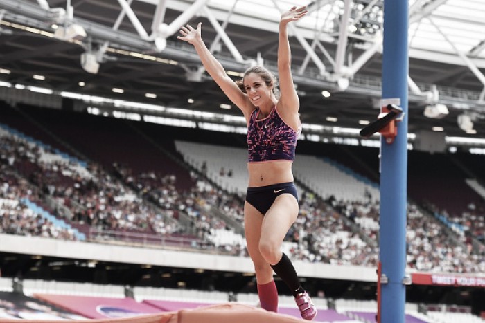 Greece's Stefanidi wins women's pole vault title at Worlds Greece's Stefanidi wins women's pole vault title at Worlds