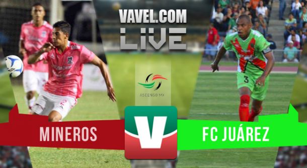 Resultado Mineros - FC Juárez en Ascenso MX 2015 (2-2)