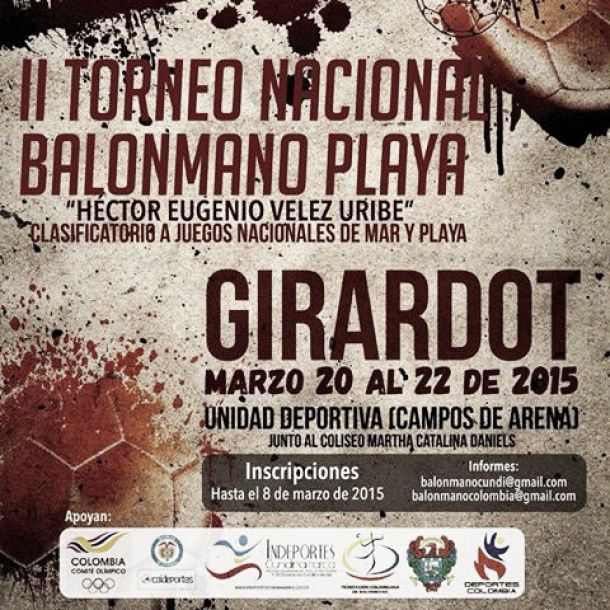 Este viernes inicia el Nacional de Balonmano Playa Héctor Velez en Girardot