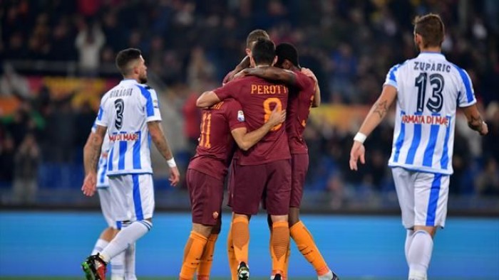 Serie A - La Roma soffre ma vince: 3-2 contro un buon Pescara