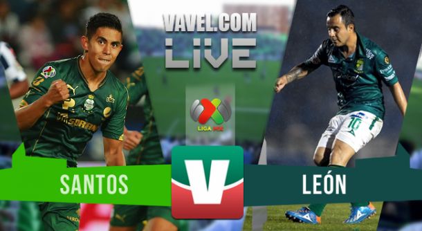 Resultado Santos - León en Liga MX Apertura 2015 (1-3) Resultado Santos - León en Liga MX Apertura 2015 (1-3)