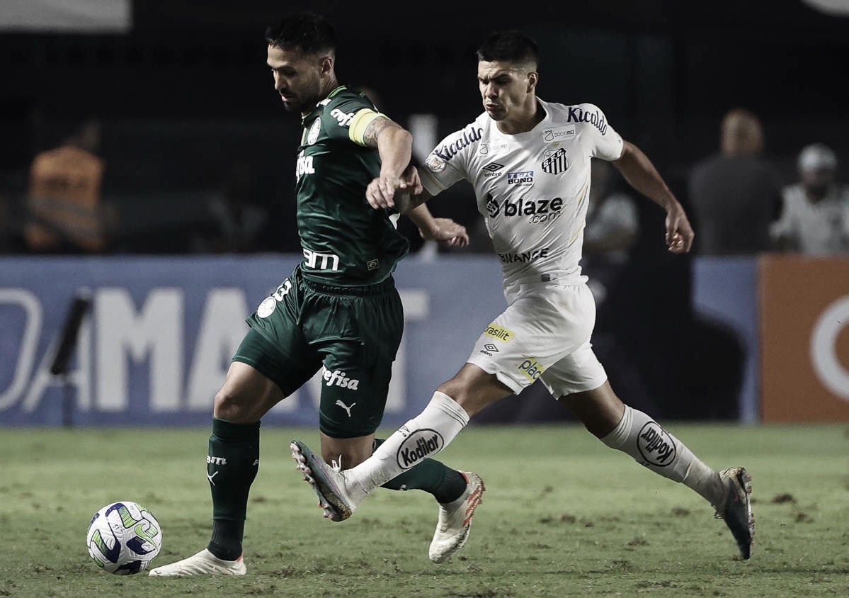 Clássico entre Santos e Palmeiras termina zerado na Vila Belmiro 