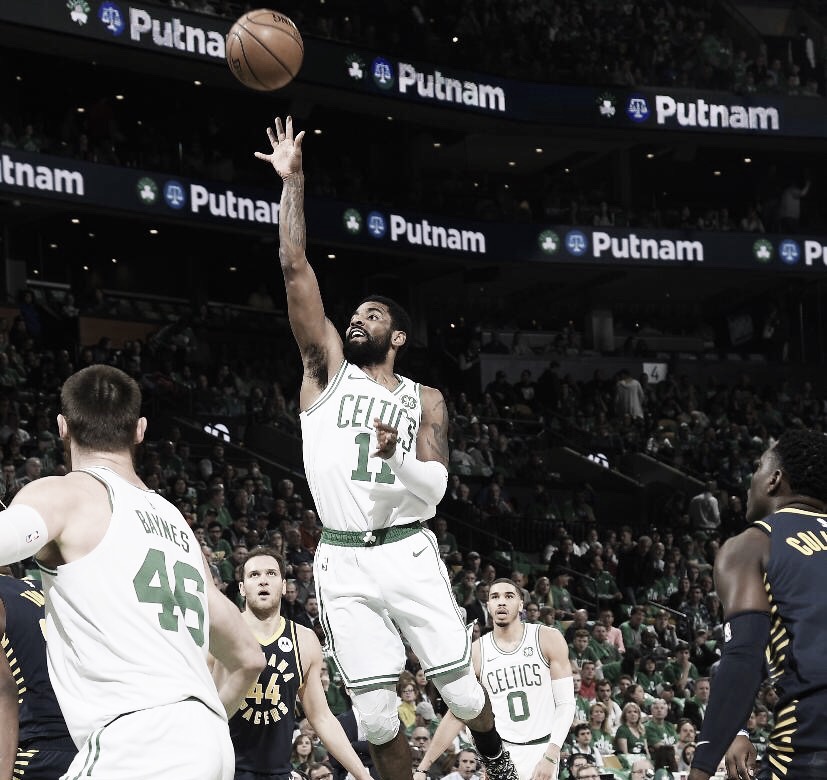 Kyrie Irving dá show e Boston Celtics abrem vantagem na série contra Idiana Pacers