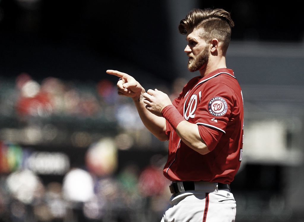 A year ago Nationals' Bryce Harper made his major league debut