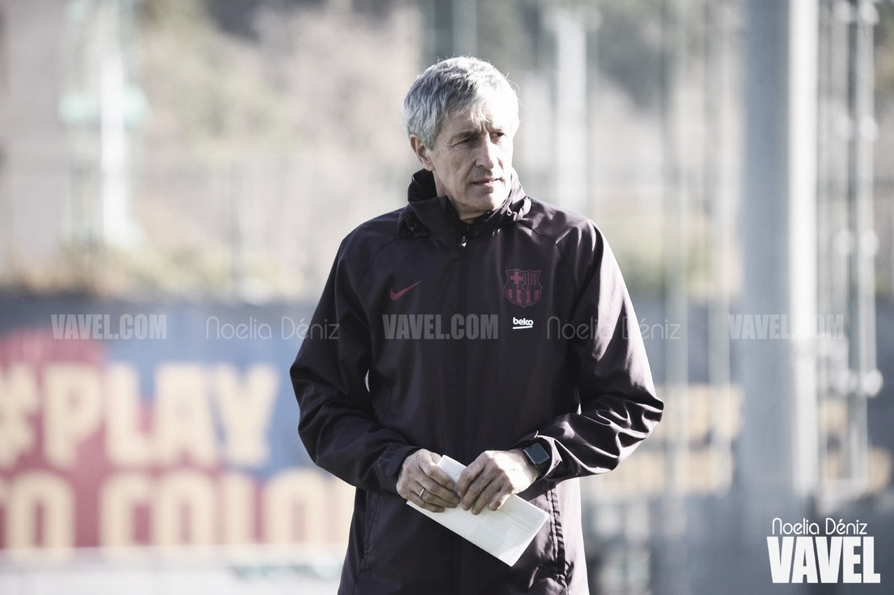 Quique Setién: "Nos falta contundencia para transformar el juego que hacemos en goles" Quique Setién: "Nos falta contundencia para transformar el juego que hacemos en goles"