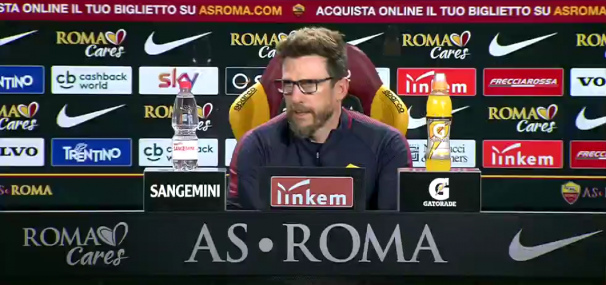 Roma, Di Francesco vede il Genoa: "Sarà una partita molto delicata. Schick? È cresciuto tantissimo"