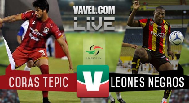 Resultado Coras Tepic - Leones Negros en Ascenso MX 2015 (0-0)