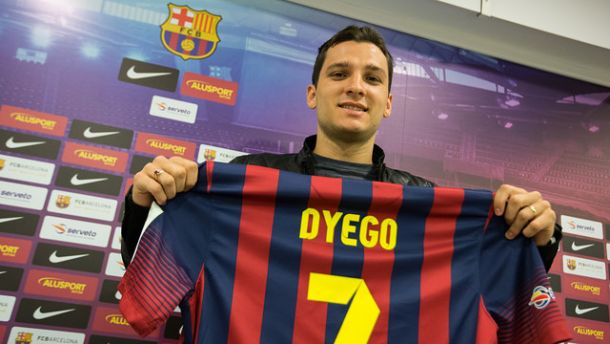 Dyego: "Es un placer estar en el Barça, estoy realizando un sueño"